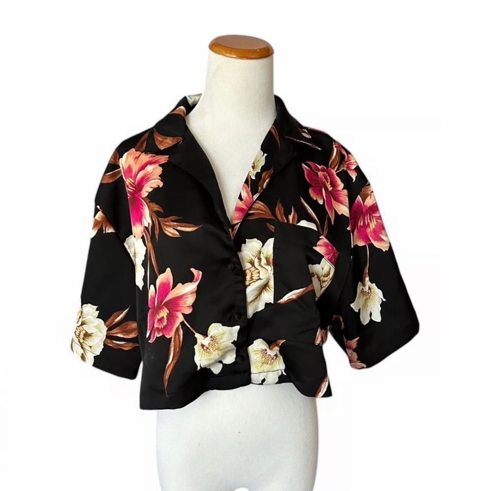 AFRM Floral Camp Shirt NWT